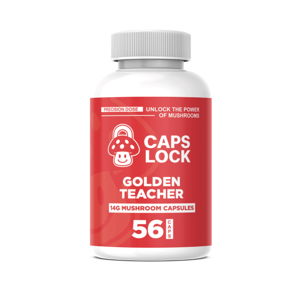 Caps Lock - Golden Teacher 14g 56 Capsules -- Mush Love MI